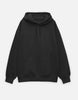 Unisex Black Solid Oversized Hoodie