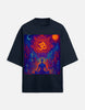 Unisex Psychedelic Om Oversized T-shirt