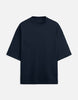 Unisex Navy Blue Terry Oversized T-Shirt