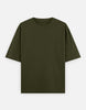 Unisex Olive Green Oversized Classic T-Shirt