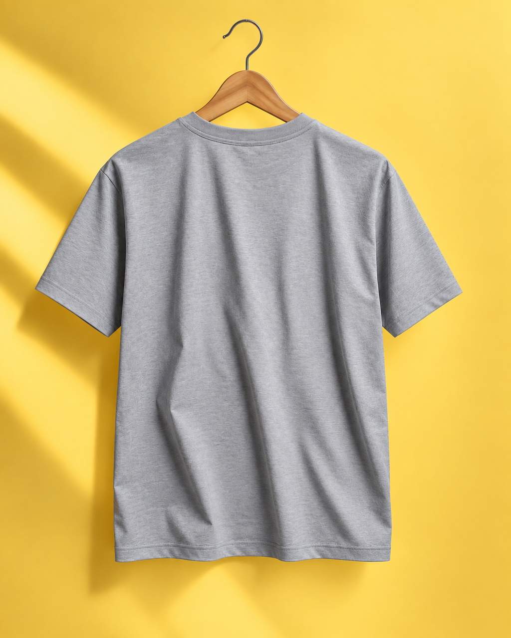 Men's Grey Melange Classic Crew T-Shirt
