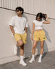 Unisex Weed Embroidery Tie Dye Shorts