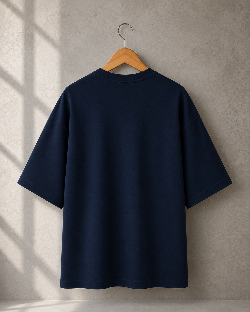 Unisex Navy Blue Oversized T-Shirt
