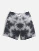 Unisex White Black Tie Dye Shorts