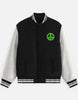 Unisex Peace Out Embroidery Varsity Jacket