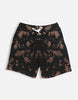 Unisex Brown Black Tie Dye Shorts