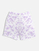 Unisex White Lavender Tie Dye Shorts