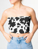 Women's Cow Maze Tube Top