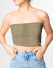 Women Croco Maze Tube Top