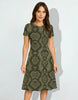 Women's Venomous Snake Maze A line Dress