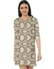 Women's Snake Maze T-Shirt Dress