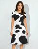 Women's Cow Maze A line Dress