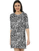 Women's Zebra Maze T-Shirt Dress
