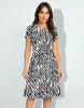 Women's Zebra Maze A line Dress