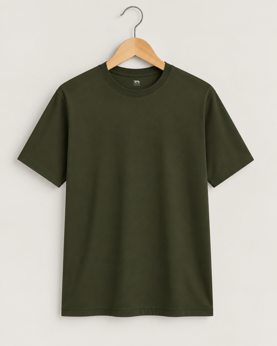 Men's Olive Green Classic Crew T-Shirt
