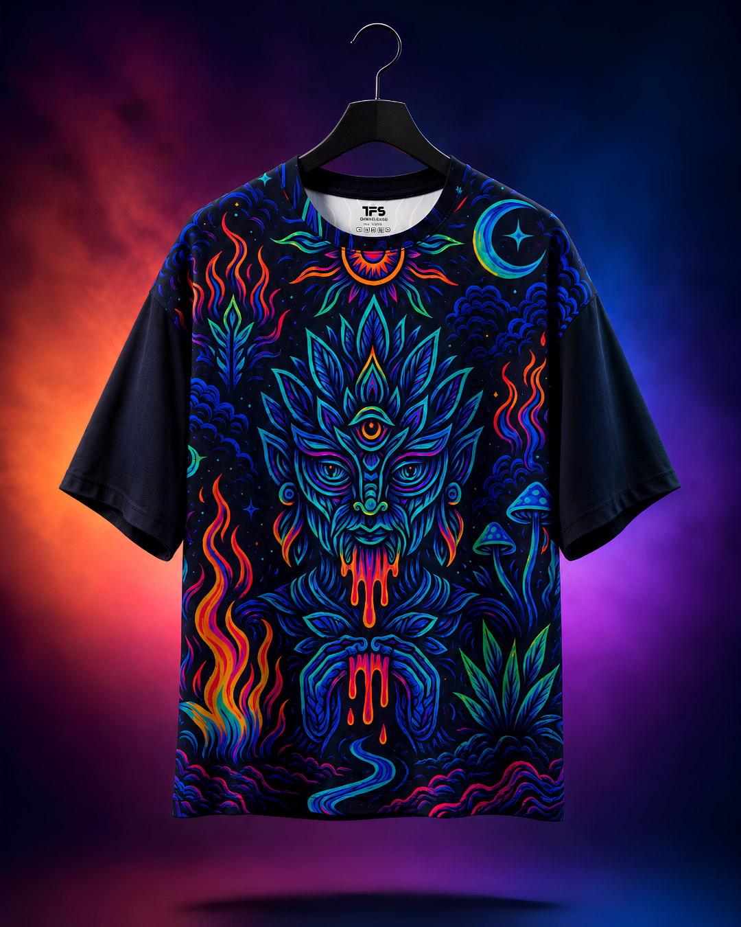 Unisex 3 Eyed Spirit Oversized T-Shirt