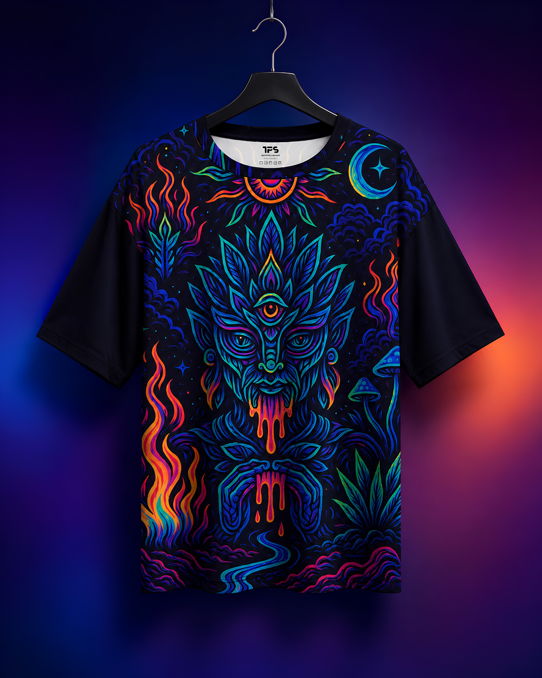 Unisex 3 Eyed Spirit Oversized T-Shirt