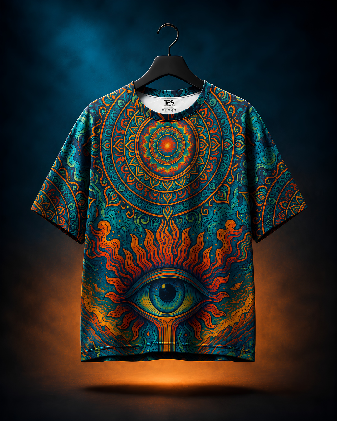 Unisex 3rd Eyed Mandala Oversized T-Shirt