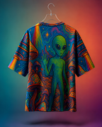 Unisex Alien Hello Oversized T-shirt