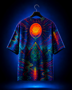 Unisex Cosmic Mystery Land Oversized T-Shirt