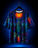 Unisex Cosmic Mystery Land Oversized T-Shirt