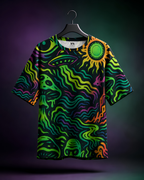 Unisex Cosmic Psychedelic Oversized T-shirt