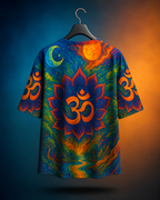 Unisex Funky Om Oversized T-shirt