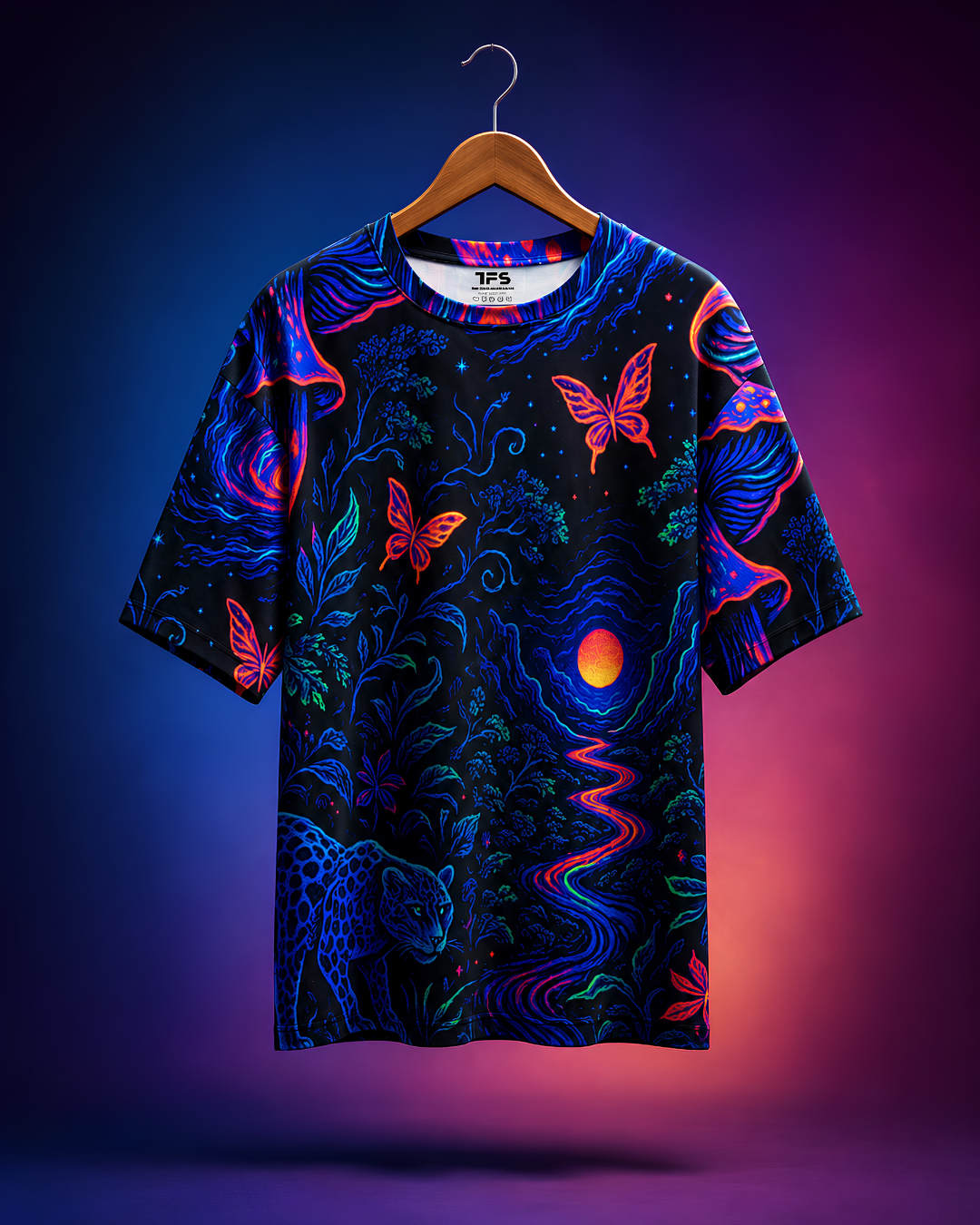 Unisex Magic Forest Oversized T-Shirt