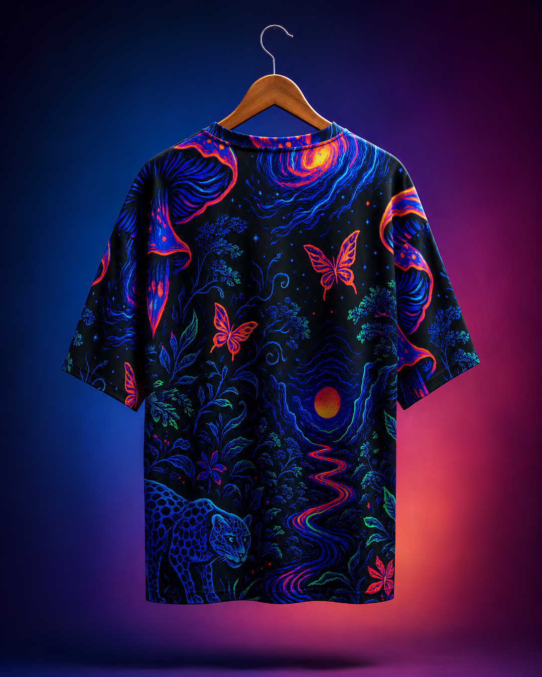 Unisex Magic Forest Oversized T-Shirt