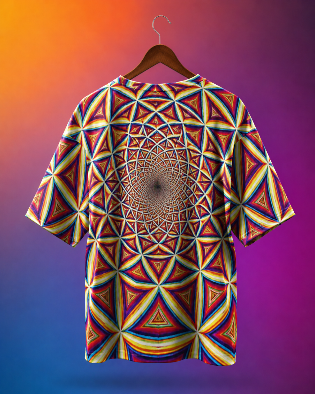 Unisex Mandala Oversized T-shirt