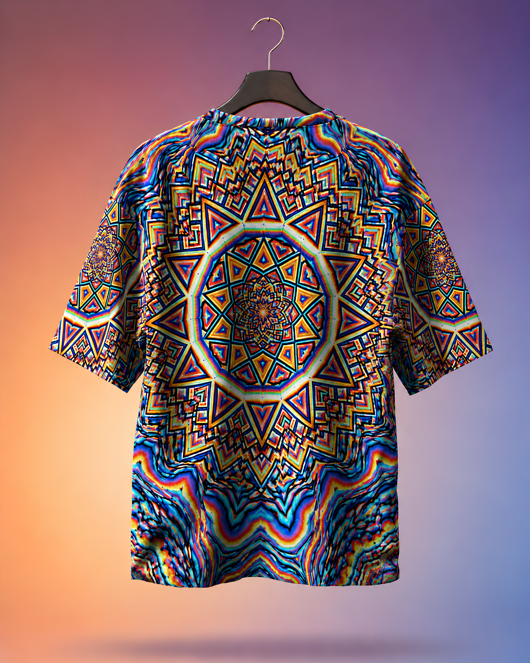 Unisex Mandala Oversized T-shirt