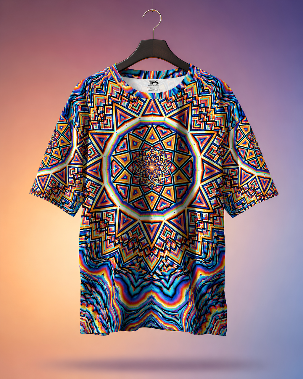 Unisex Mandala Oversized T-shirt