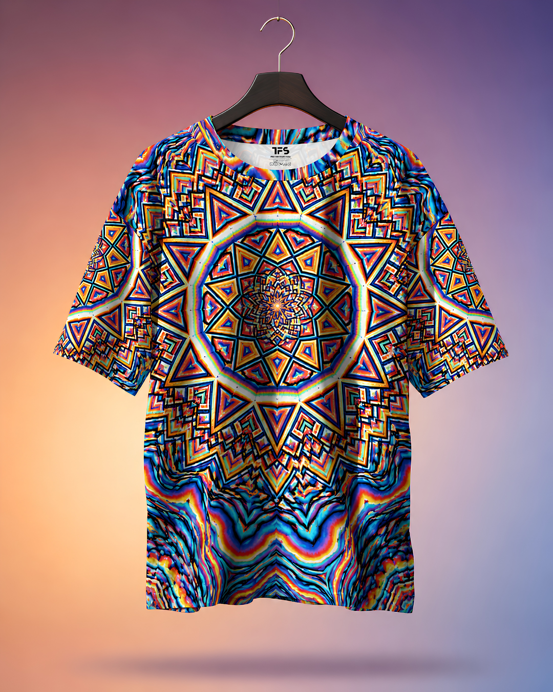 Unisex Mandala Oversized T-shirt