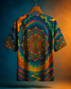 Unisex Mandala Sun Oversized T-shirt