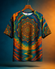 Unisex Mandala Sun Oversized T-shirt