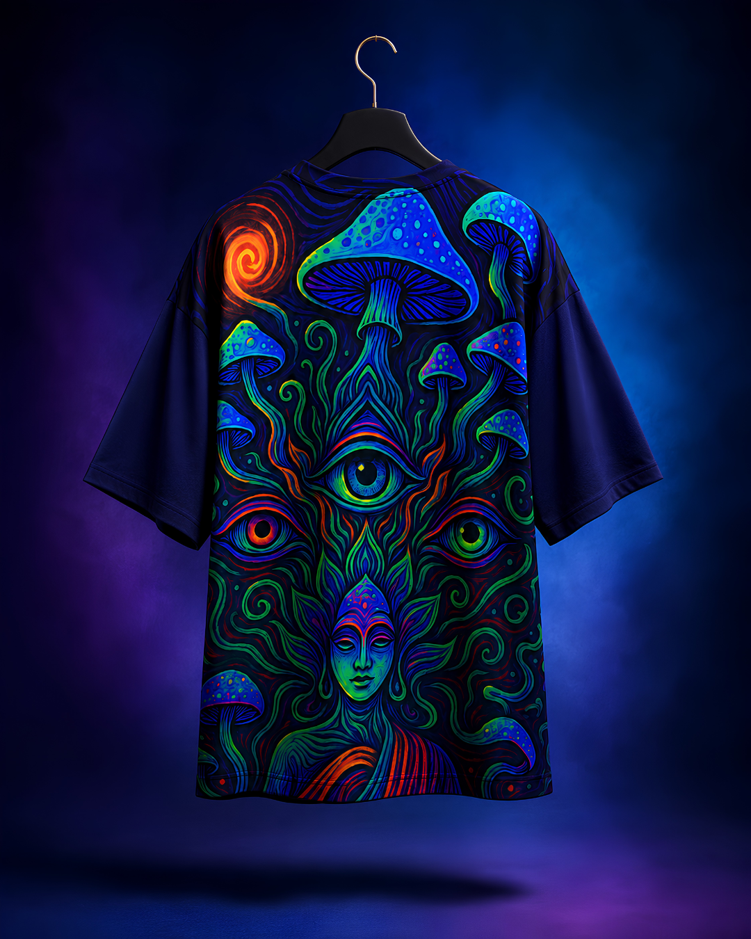 Unisex Mushroom Forest Oversized T-Shirt