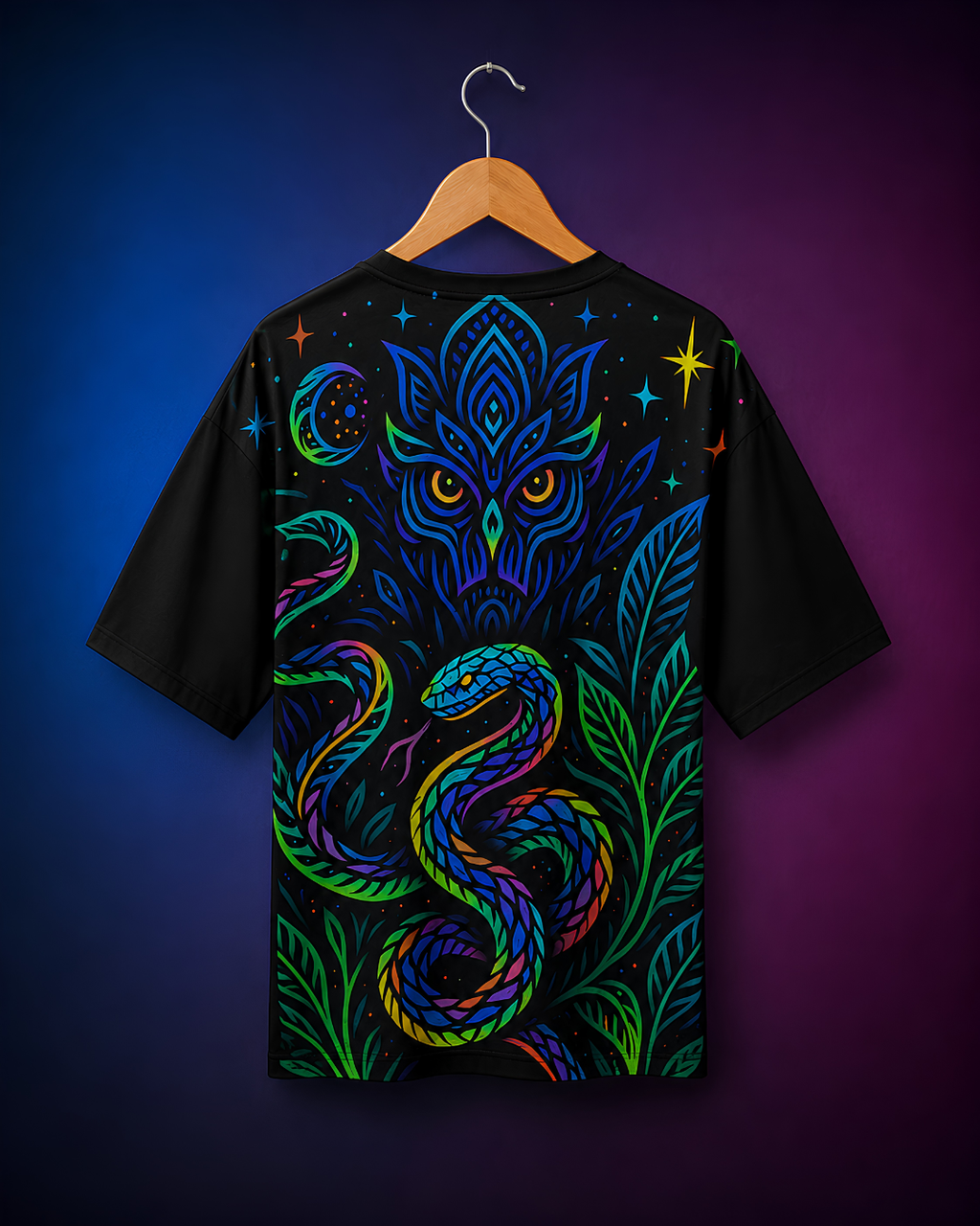 Unisex Nocturnal Oversized T-Shirt