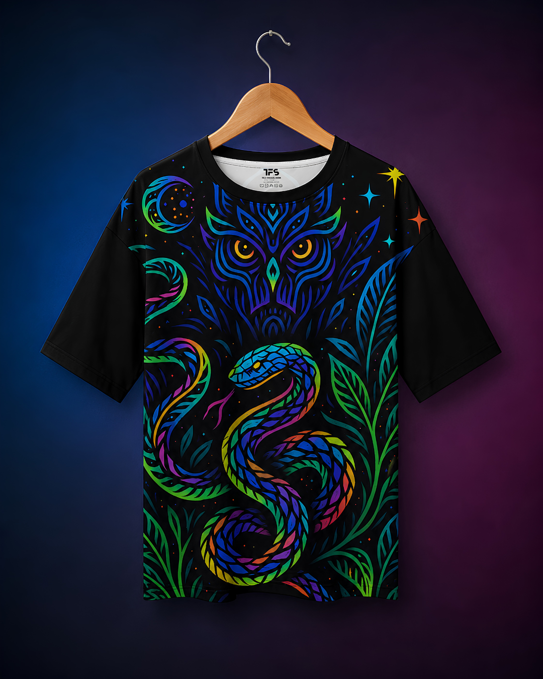 Unisex Nocturnal Oversized T-Shirt