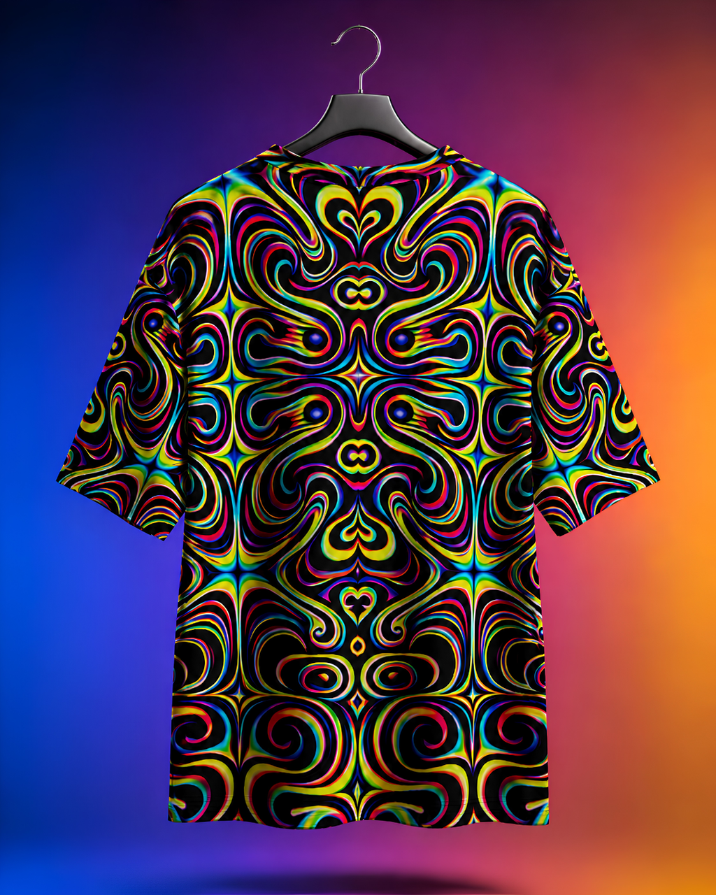 Unisex Psychedelic Circus Oversized T-shirt