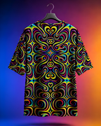Unisex Psychedelic Circus Oversized T-shirt