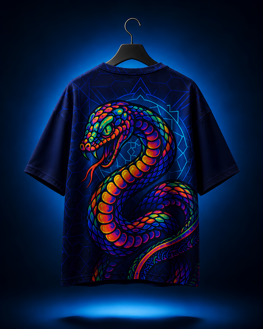 Unisex Psychedelic Viper Oversized T-Shirt