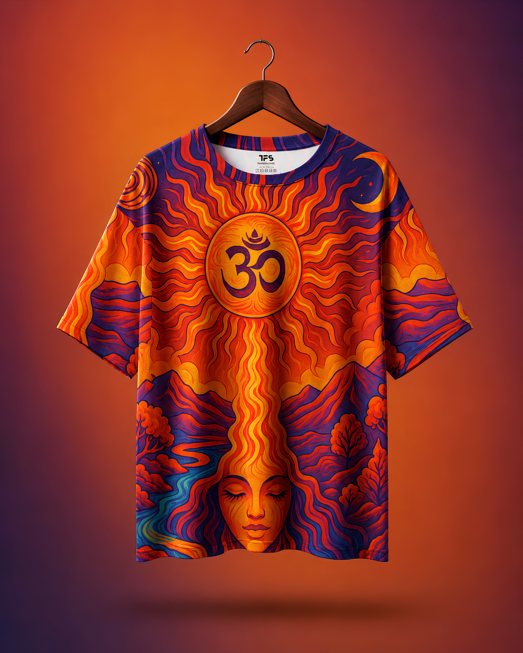 Unisex Sacred Sun Oversized T-shirt