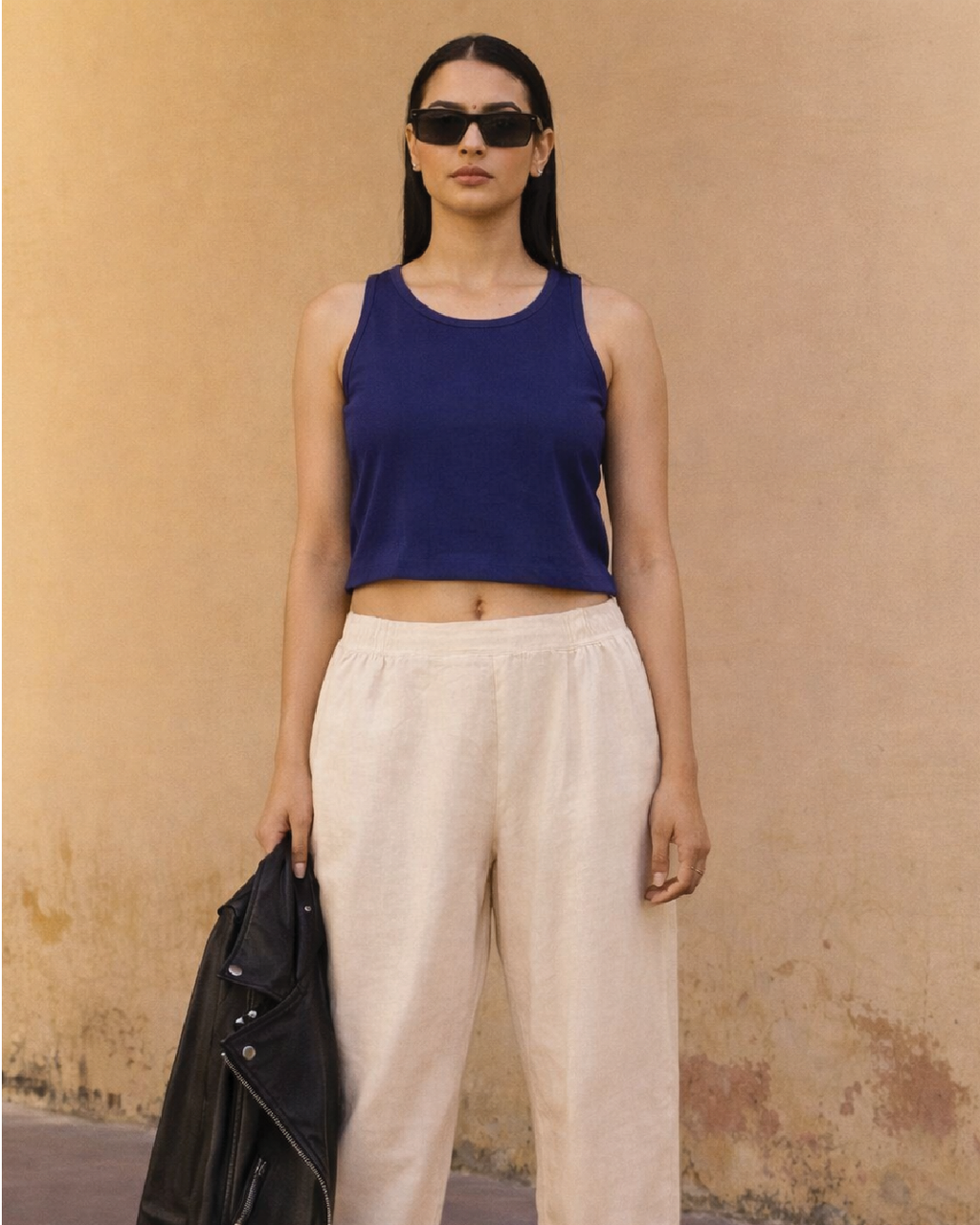Women's Royal Blue Crop Tank