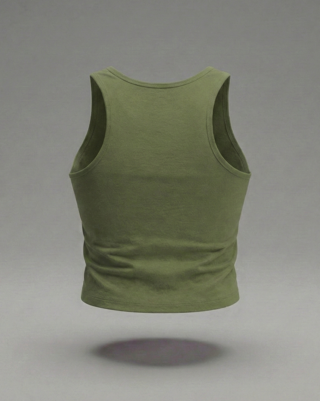 Women's  Olive Green Crop Tank