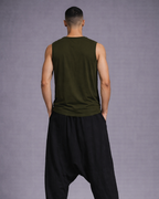 Men's Olive Green Tank Top