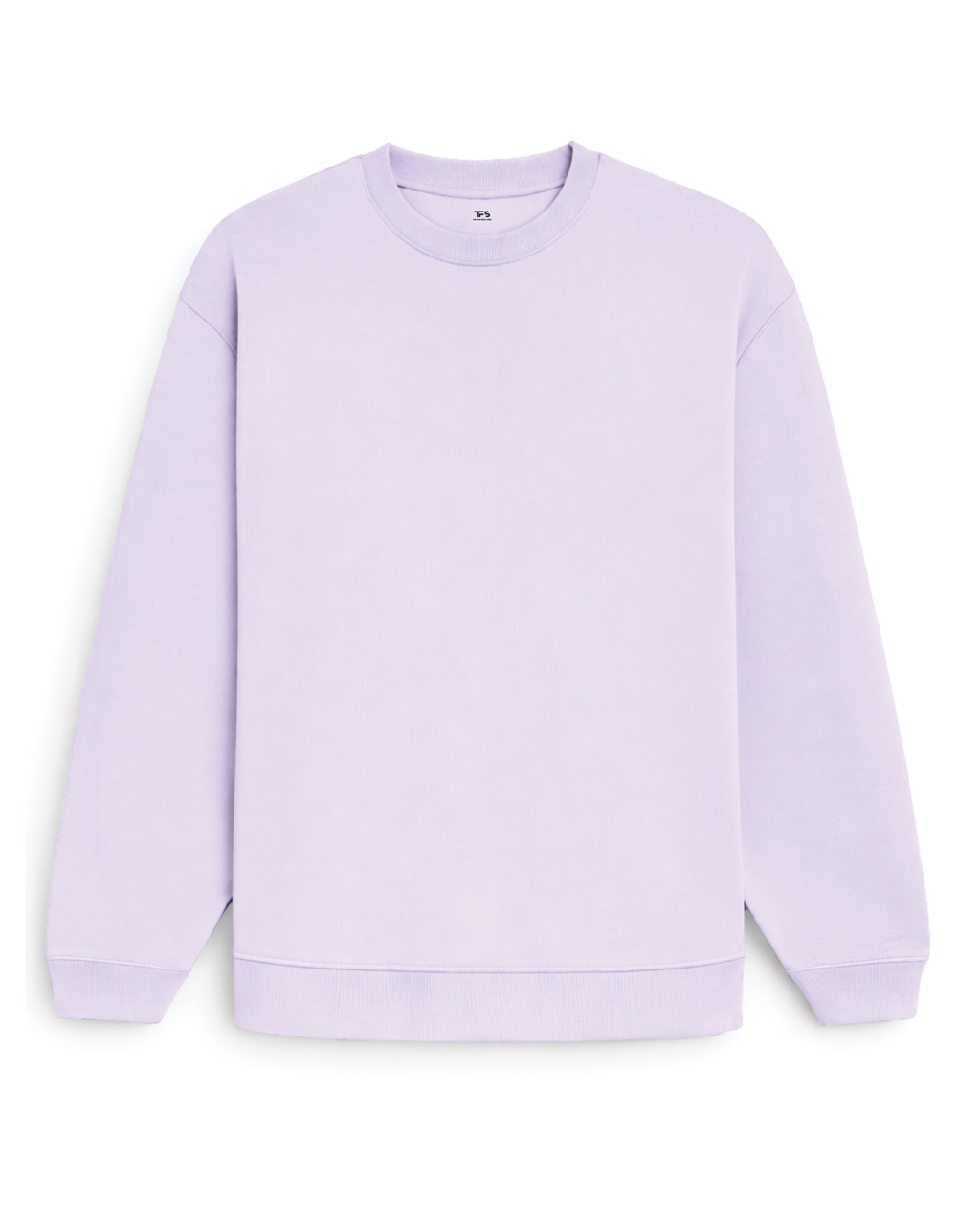Unisex Lavender Solid Oversized Sweatshirt