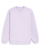 Unisex Lavender Solid Oversized Sweatshirt