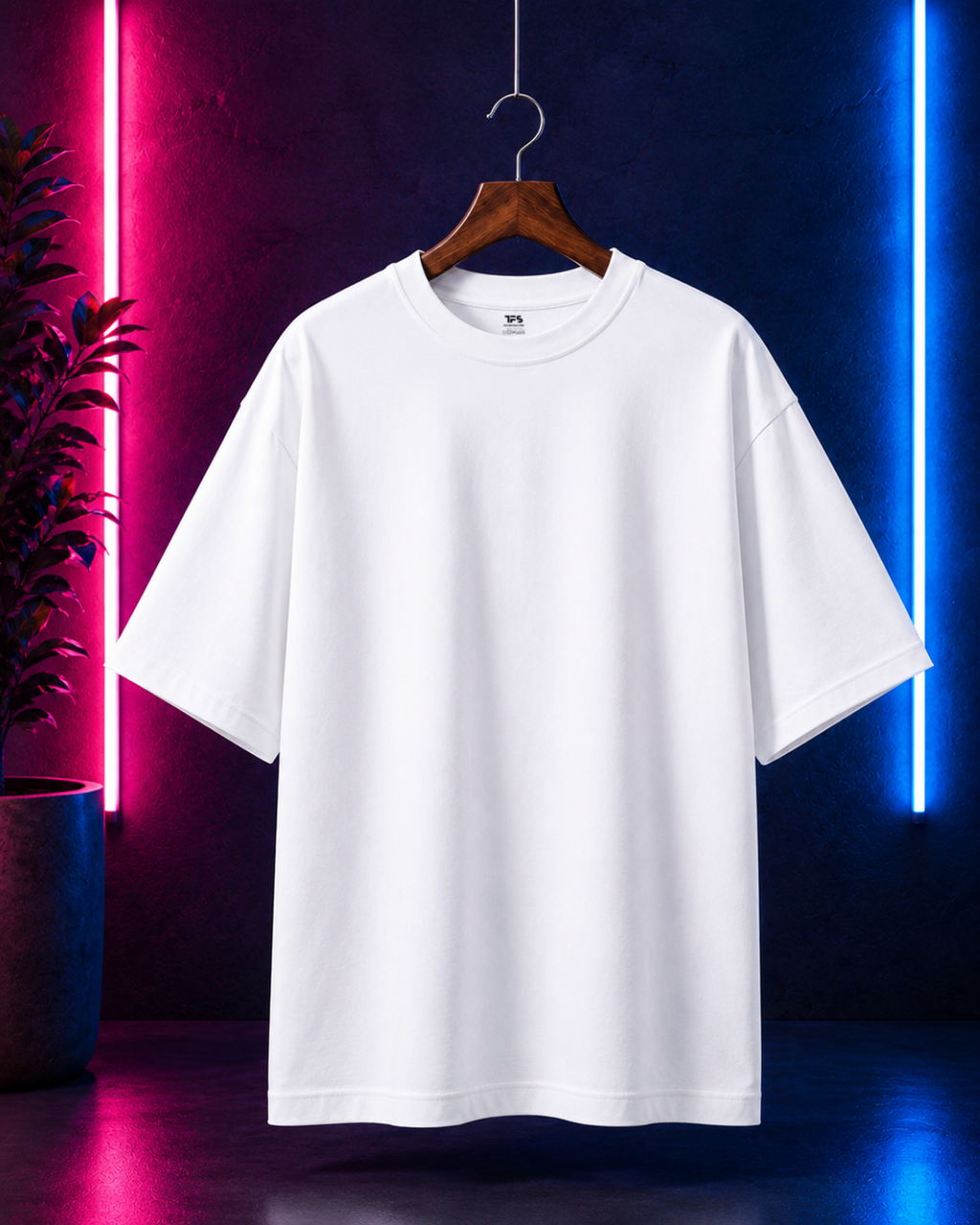 Unisex White Oversized T-Shirt