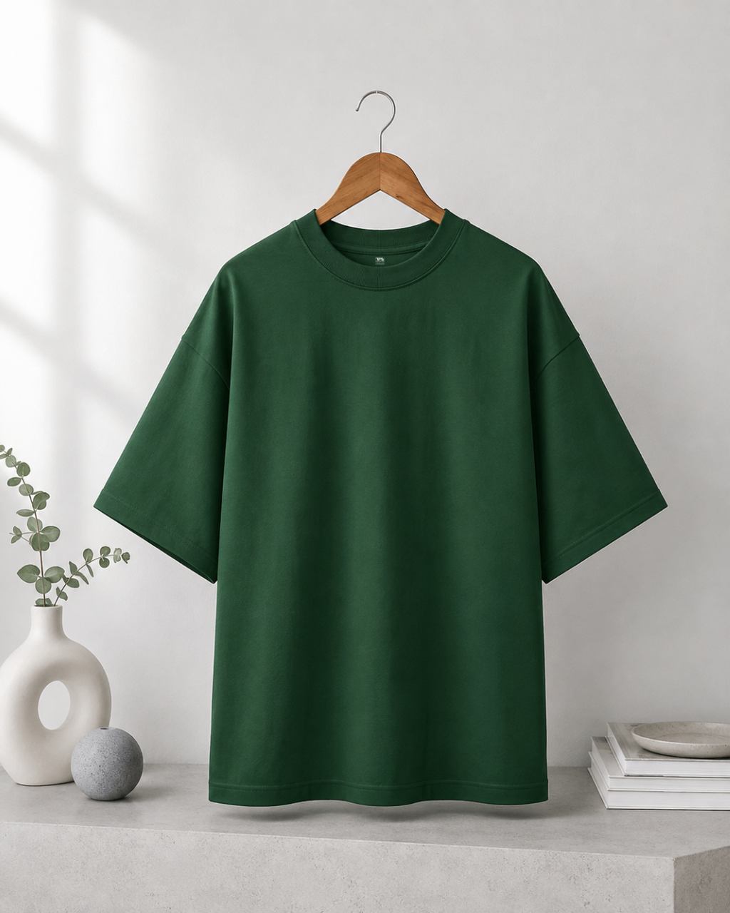 Unisex Bottle Green Oversized T-Shirt