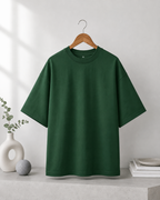 Unisex Bottle Green Oversized T-Shirt